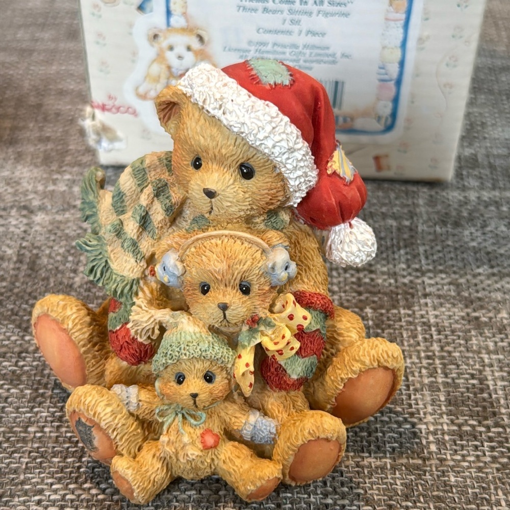 Cherished Teddies Theodore, Samantha, and Tyler